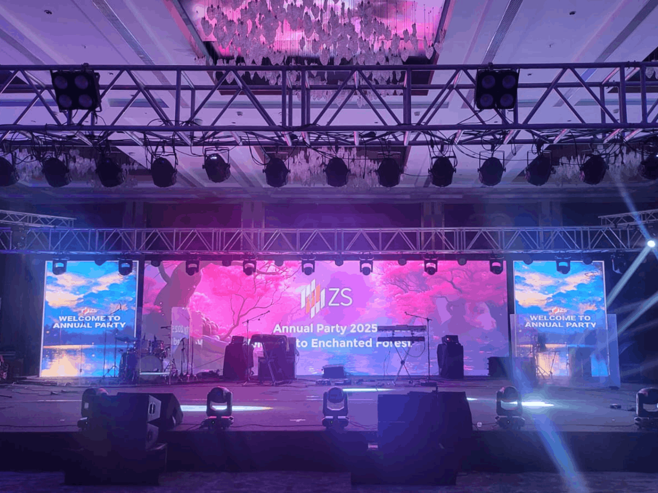 Outdoor LED Video Wall Screen on Rent